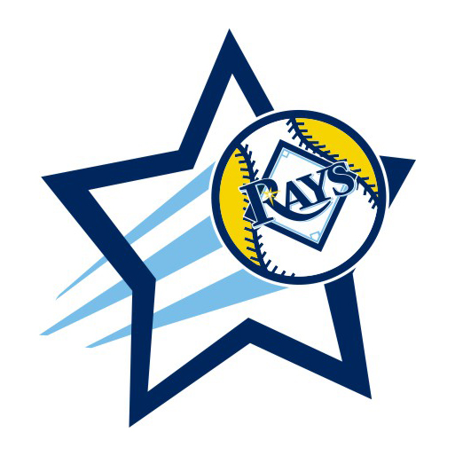 Tampa Bay Rays Baseball Goal Star logo iron on paper